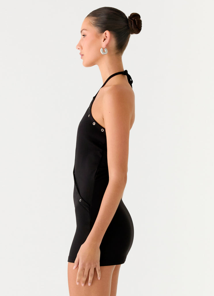 Peppermayo Peppermayo Exclusive - Off The Bass Mini Dress - Black