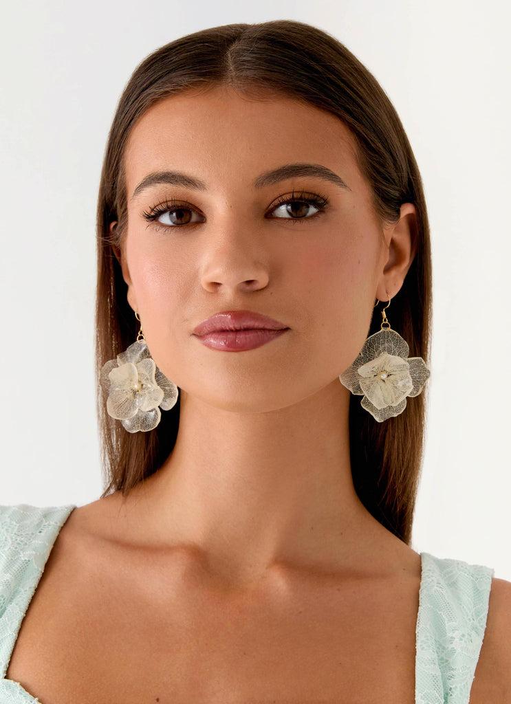 Peppermayo Peppermayo Exclusive - Onda Rosa Earrings - Ivory