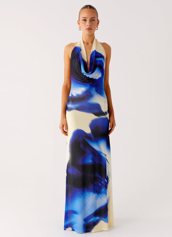 peppermayo Peppermayo Exclusive - Only A Feeling Cowl Neck Maxi Dress - Heirloom Floral