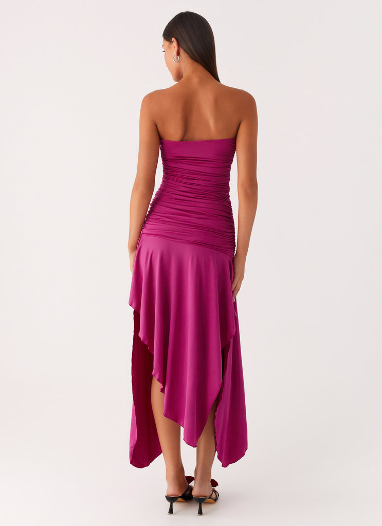 Peppermayo Peppermayo Exclusive - Ora Strapless Maxi Dress - Fuchsia