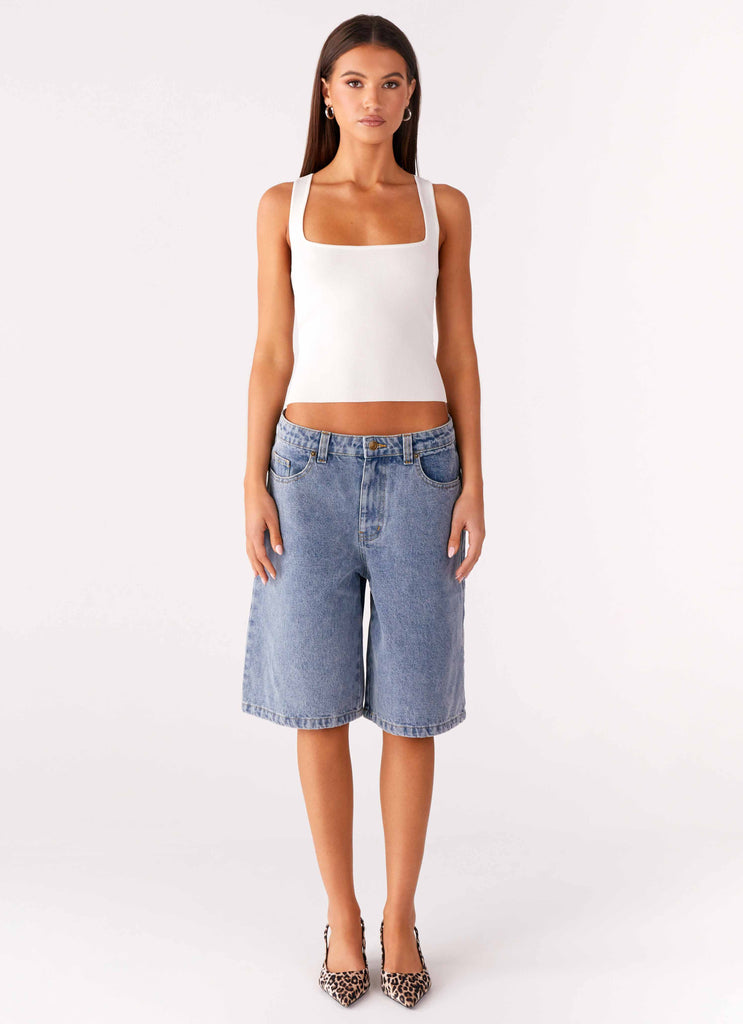 Peppermayo Peppermayo Exclusive - Orleans Denim Jorts - Blue