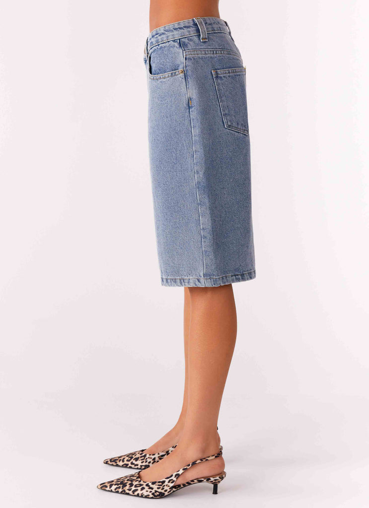 Peppermayo Peppermayo Exclusive - Orleans Denim Jorts - Blue