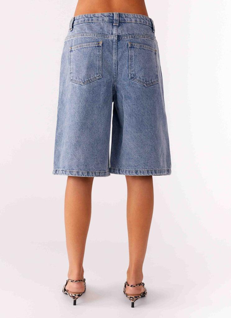 Peppermayo Peppermayo Exclusive - Orleans Denim Jorts - Blue