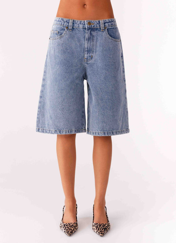 peppermayo Peppermayo Exclusive - Orleans Denim Jorts - Blue
