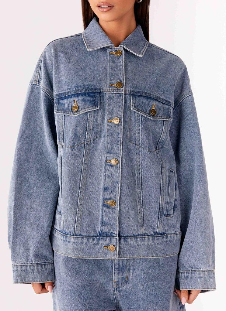 Peppermayo Peppermayo Exclusive - Orleans Oversized Denim Jacket - Blue