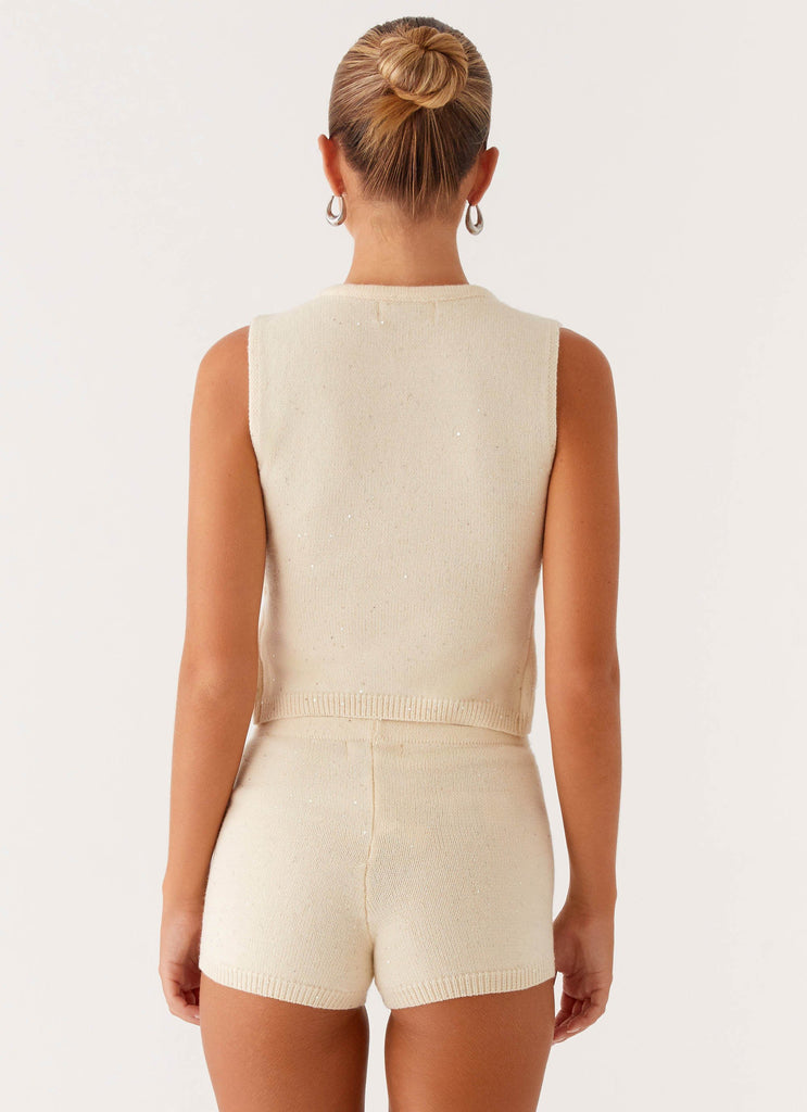 Peppermayo Peppermayo Exclusive - Ownley Sequin Knit Top - Ivory