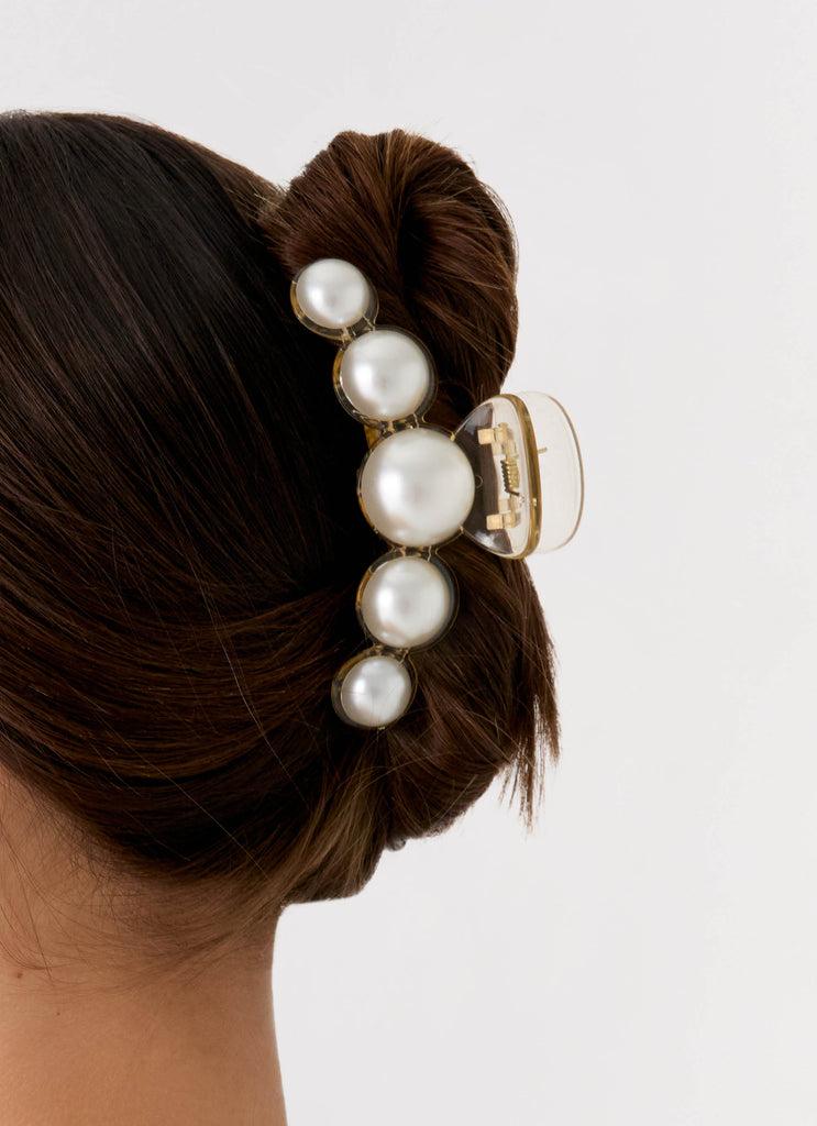 Peppermayo Peppermayo Exclusive - Oyster Club Claw Clip - Pearl