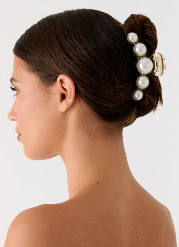 peppermayo Peppermayo Exclusive - Oyster Club Claw Clip - Pearl