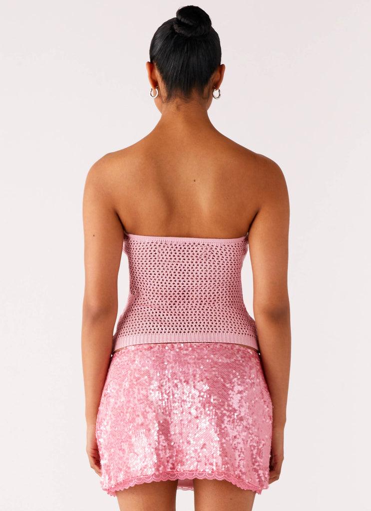 Peppermayo Peppermayo Exclusive - Palila Sequin Mini Skirt - Pink