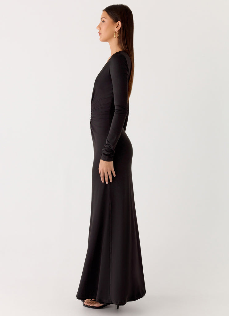 Peppermayo Peppermayo Exclusive - Palm Haze Maxi Dress - Black