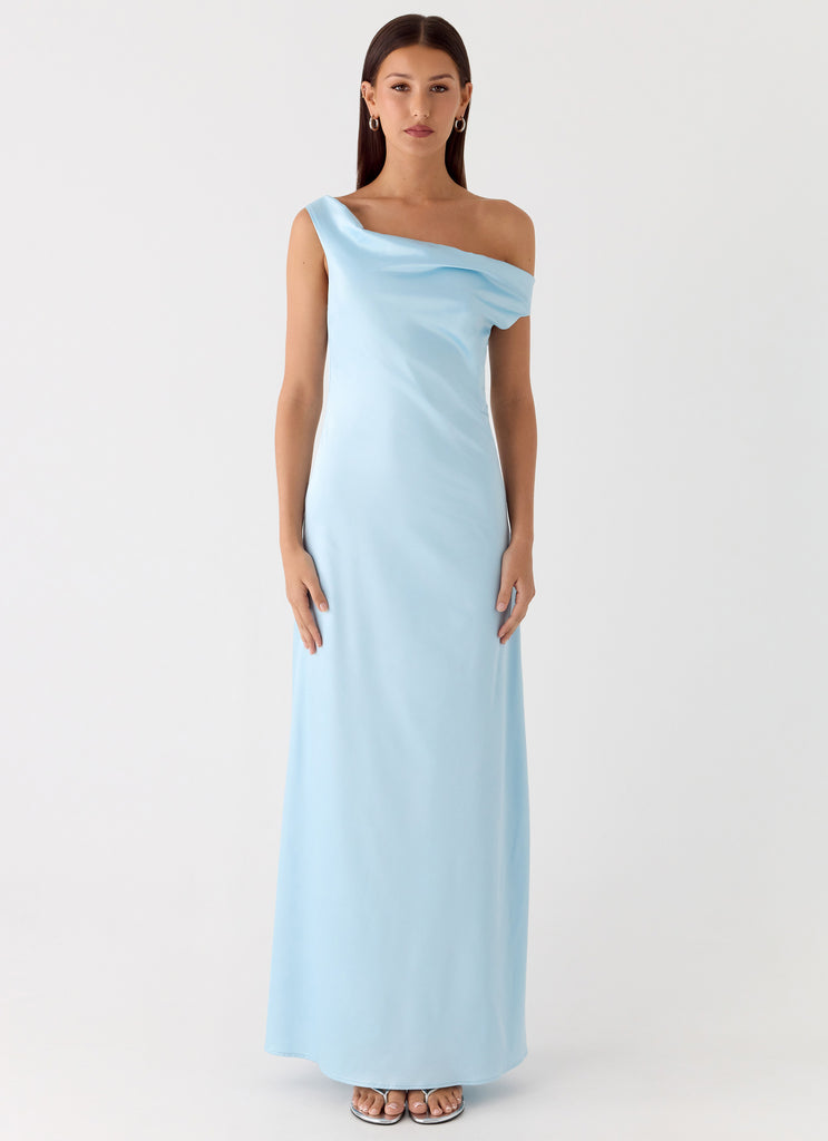 Peppermayo Peppermayo Exclusive - Palm Royal Maxi Dress - Ice Blue
