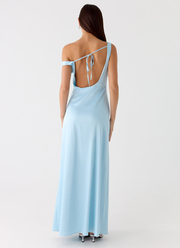 Peppermayo Peppermayo Exclusive - Palm Royal Maxi Dress - Ice Blue
