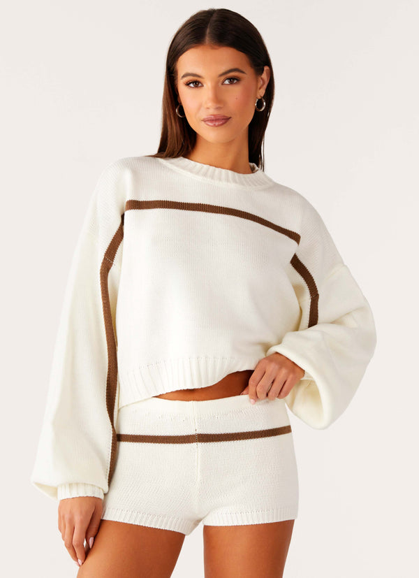 peppermayo Peppermayo Exclusive - Paolo Knit Sweater - Off White
