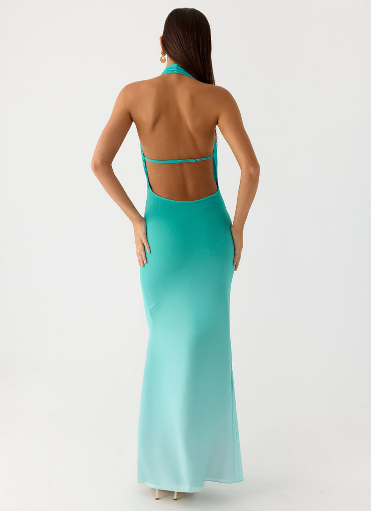 Peppermayo Peppermayo Exclusive - Paradox Shell Maxi Dress - Mint Ombre