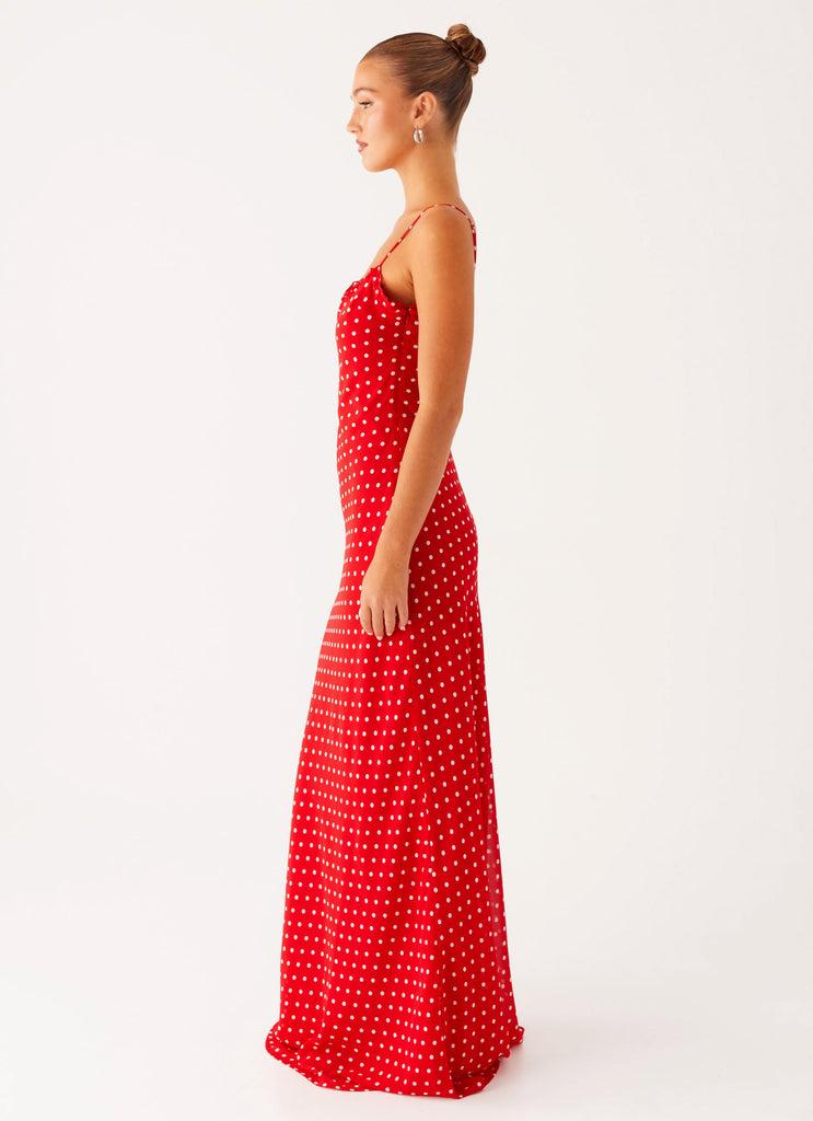 Peppermayo Peppermayo Exclusive - Pareo Maxi Dress - Red Polka Dot