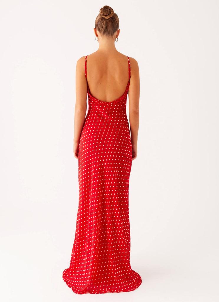 Peppermayo Peppermayo Exclusive - Pareo Maxi Dress - Red Polka Dot