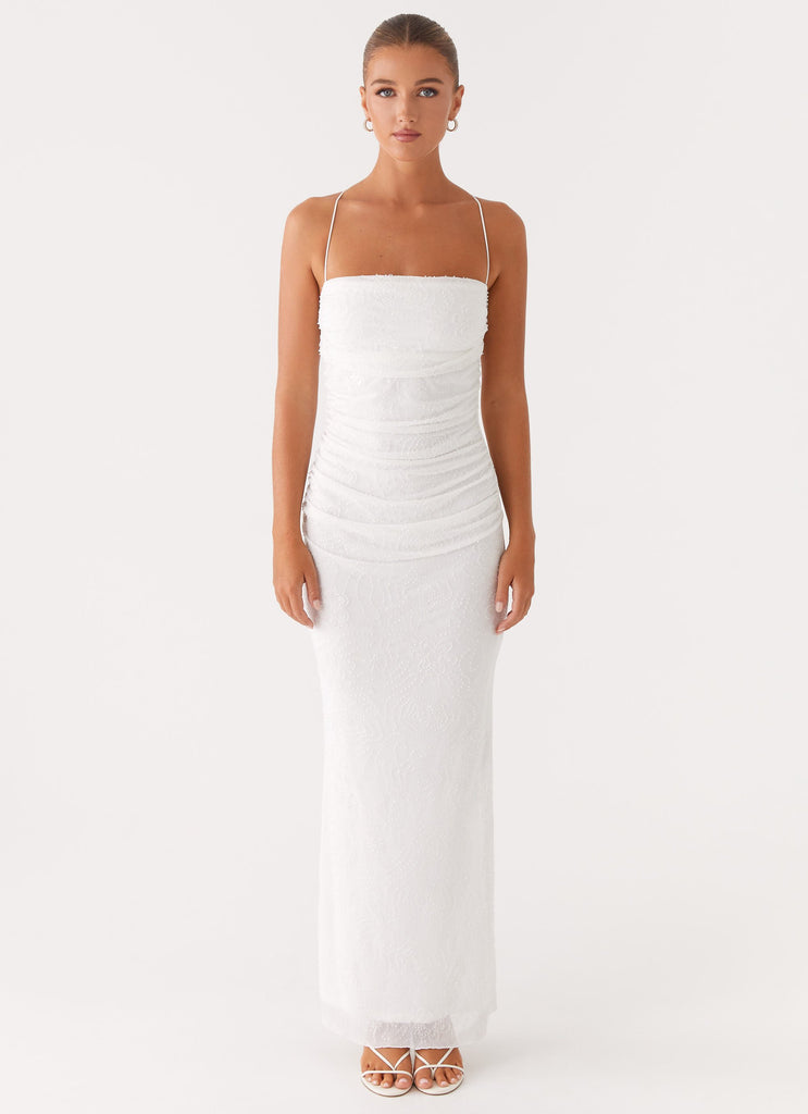 Peppermayo Peppermayo Exclusive - Paxton Beaded Maxi Dress - White