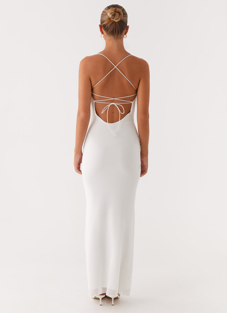 Peppermayo Peppermayo Exclusive - Paxton Beaded Maxi Dress - White