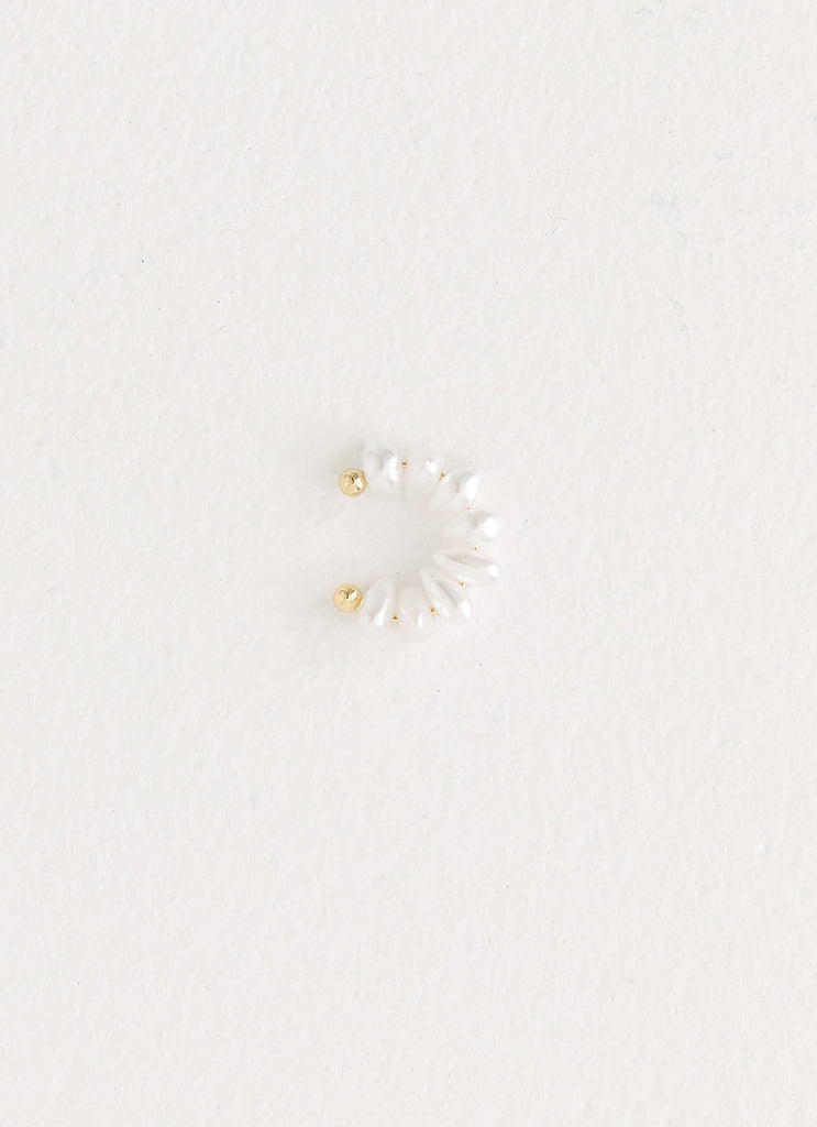Peppermayo Peppermayo Exclusive - Pearl Drop Ear Cuff - Pearl
