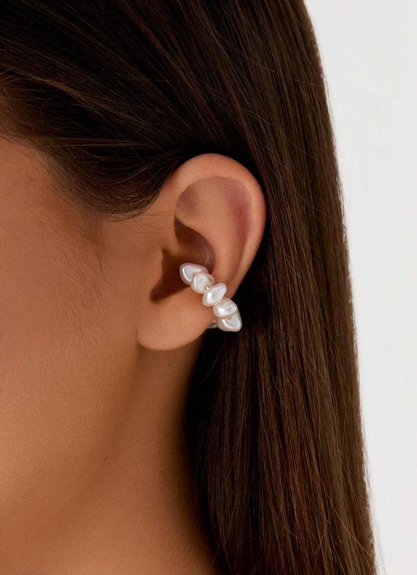 peppermayo Peppermayo Exclusive - Pearl Drop Ear Cuff - Pearl