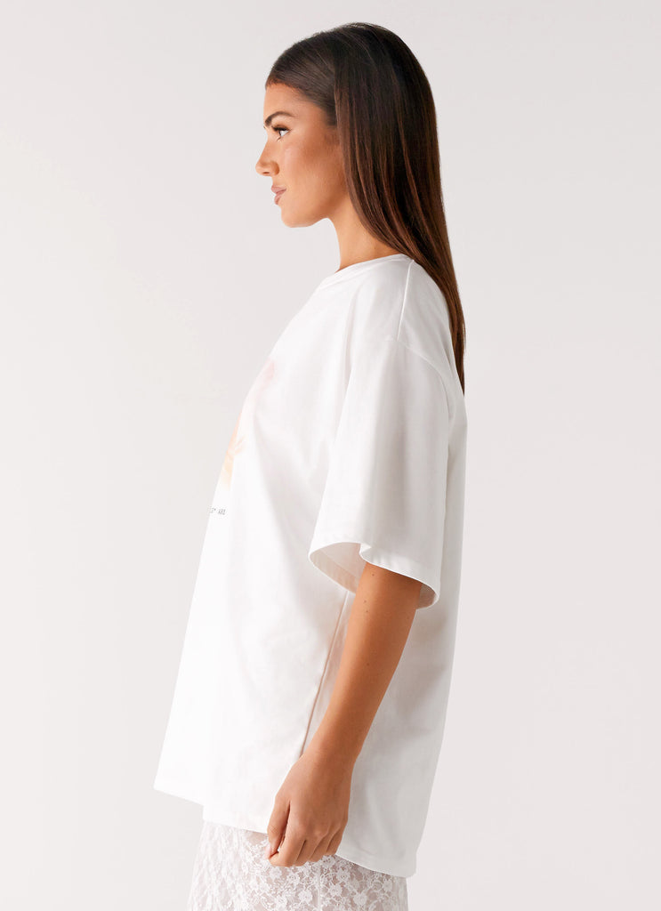Peppermayo Peppermayo Exclusive - Pearl Oversized Tee - White