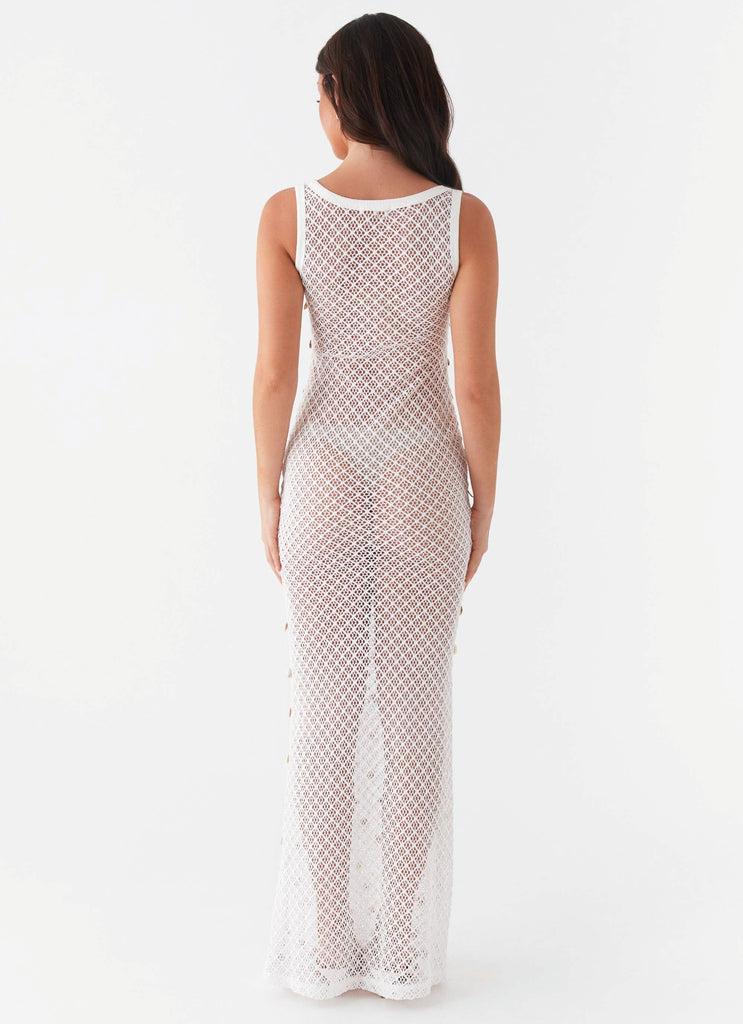 Peppermayo Peppermayo Exclusive - Penida Shell Knit Maxi Dress - White