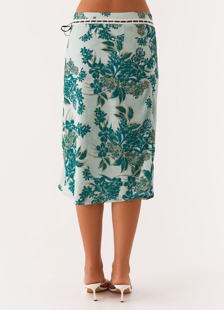 Peppermayo Peppermayo Exclusive - Peony Quartz Midi Skirt - Cloud Nine Floral