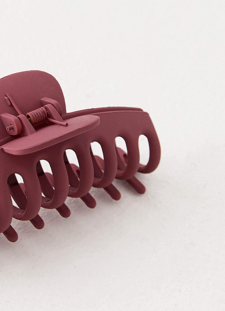 Peppermayo Peppermayo Exclusive - Peppermayo Claw Clip - Maroon