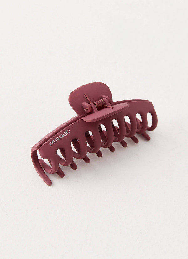 peppermayo Peppermayo Exclusive - Peppermayo Claw Clip - Maroon