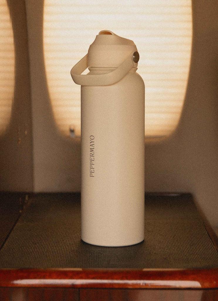 Peppermayo Peppermayo Exclusive - Peppermayo Water Bottle - Ivory