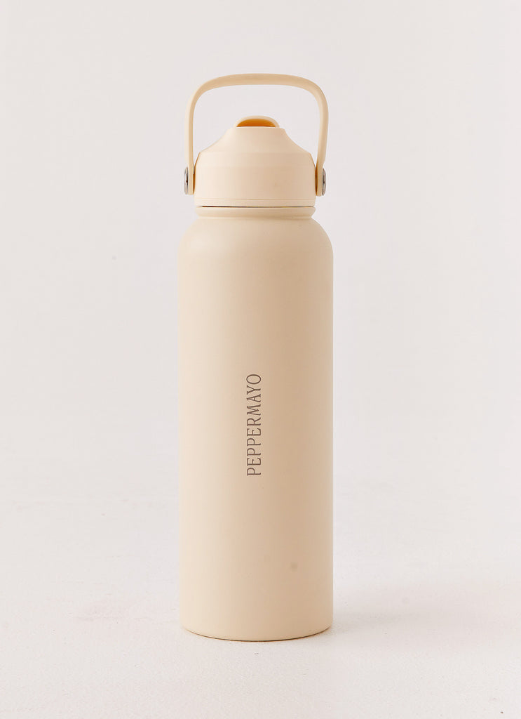 Peppermayo Peppermayo Exclusive - Peppermayo Water Bottle - Ivory