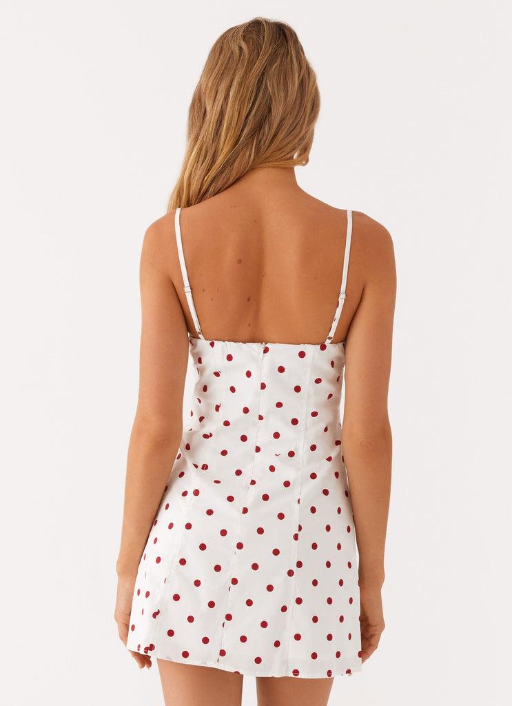 Peppermayo Peppermayo Exclusive - Perla Mini Dress - White Polkadot
