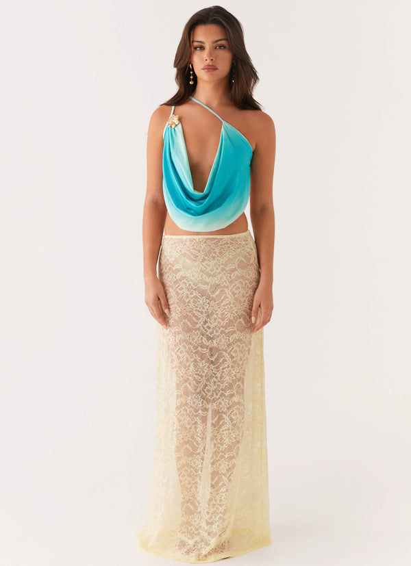 peppermayo Peppermayo Exclusive - Phoebe Top - Green Gradient