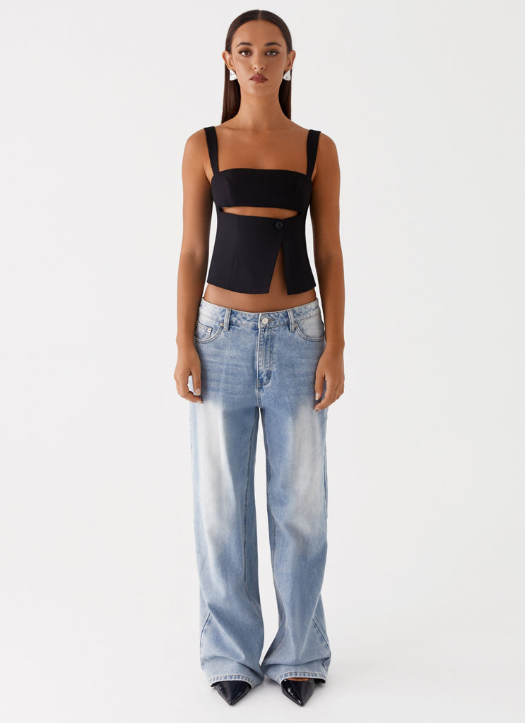 Peppermayo Peppermayo Exclusive - Pia Cut Out Top - Black