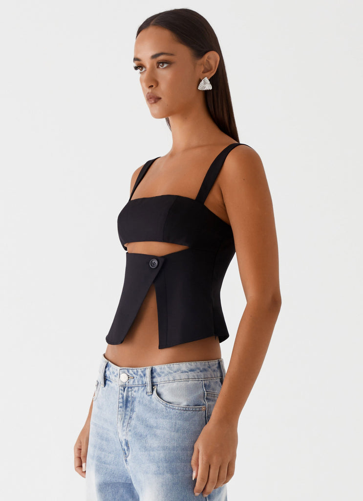 Peppermayo Peppermayo Exclusive - Pia Cut Out Top - Black