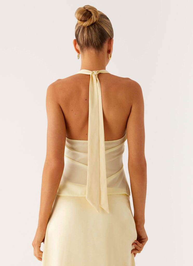 Peppermayo Peppermayo Exclusive - Pollie Halter Top - Yellow