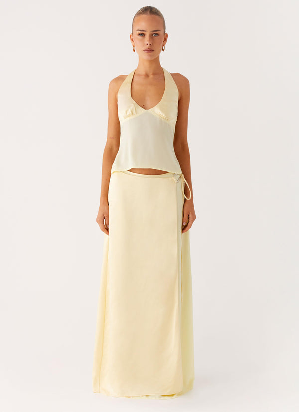 peppermayo Peppermayo Exclusive - Pollie Maxi Skirt - Yellow