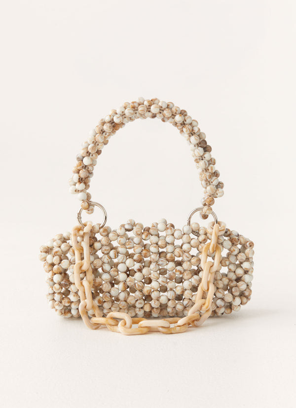 peppermayo Peppermayo Exclusive - Poolside Muse Beaded Bag - Ivory