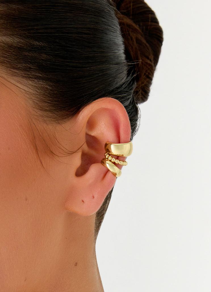 Peppermayo Peppermayo Exclusive - Power Trip Ear Cuffs - Gold