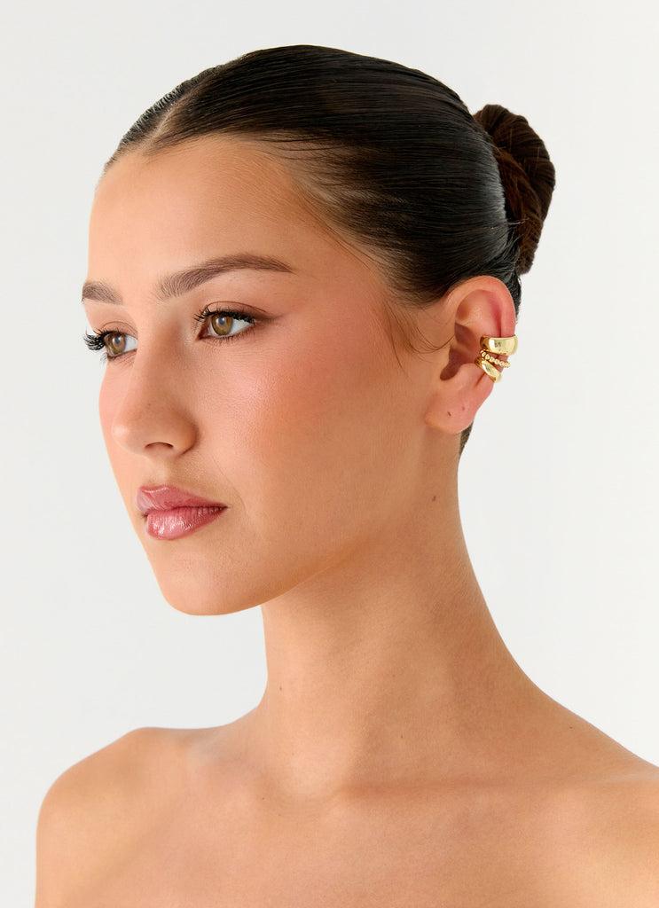 Peppermayo Peppermayo Exclusive - Power Trip Ear Cuffs - Gold