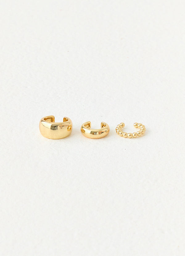 peppermayo Peppermayo Exclusive - Power Trip Ear Cuffs - Gold