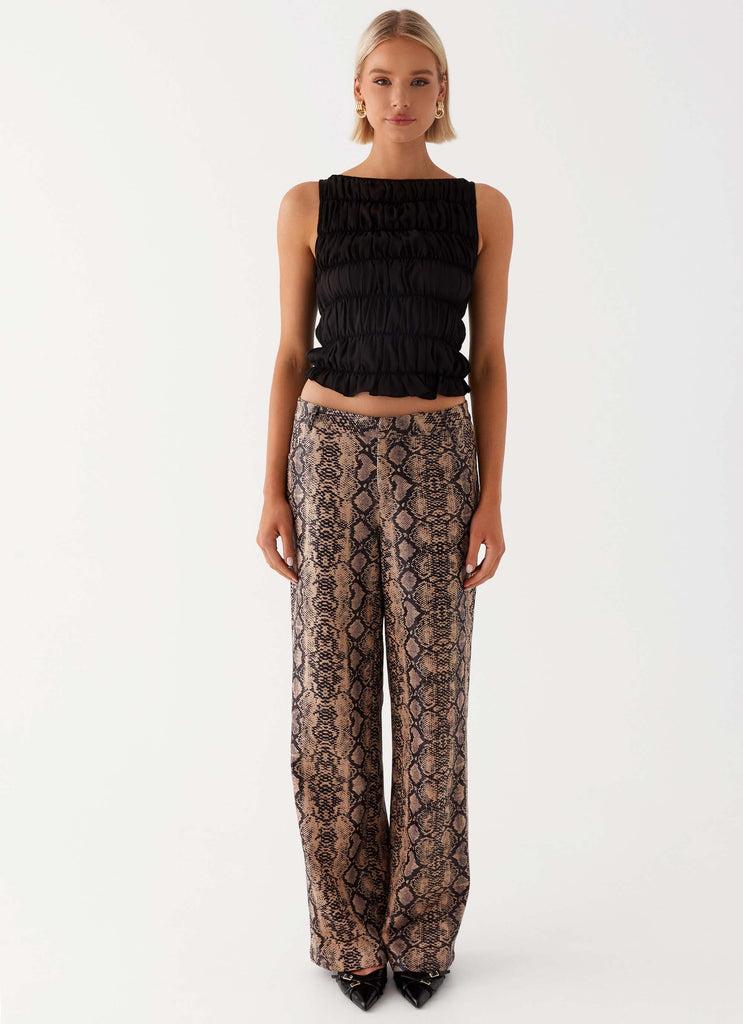 Peppermayo Peppermayo Exclusive - Presley Slim Fit Pants - Snake