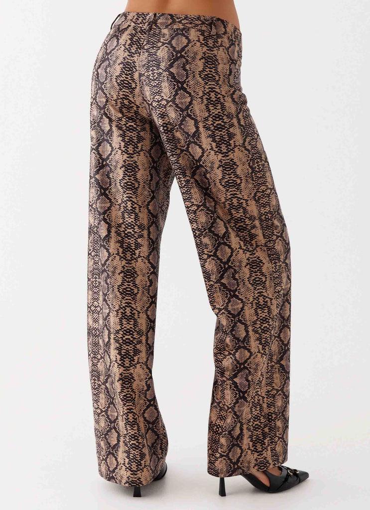 Peppermayo Peppermayo Exclusive - Presley Slim Fit Pants - Snake