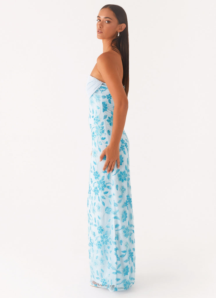 Peppermayo Peppermayo Exclusive - Prism Beaded Maxi Dress - Blue