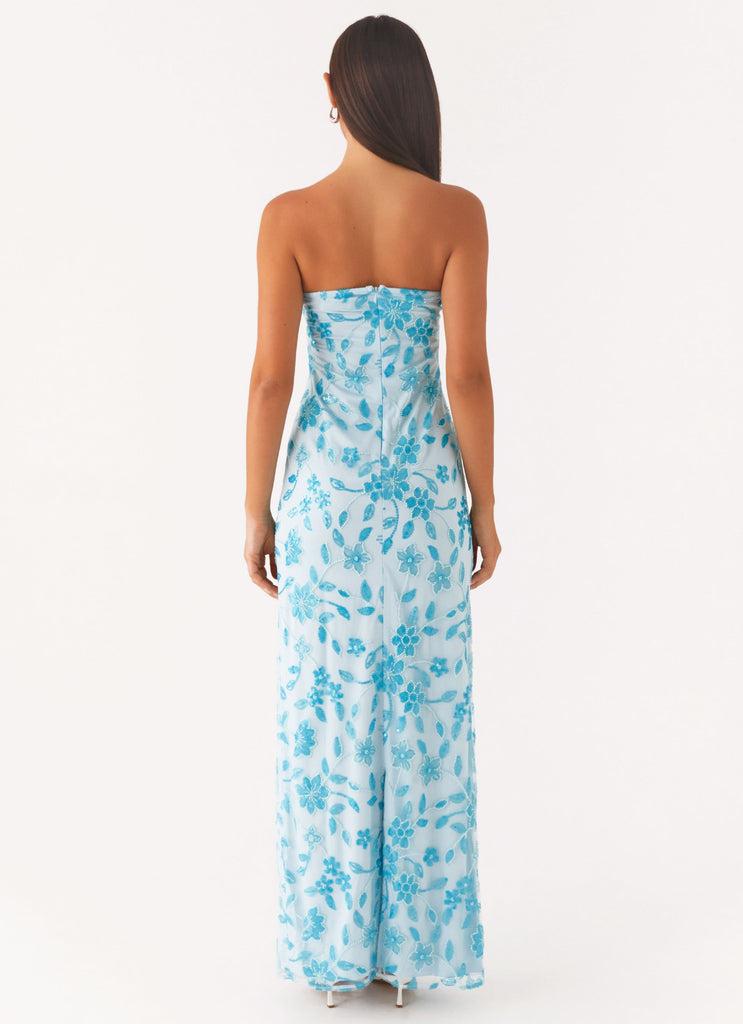 Peppermayo Peppermayo Exclusive - Prism Beaded Maxi Dress - Blue