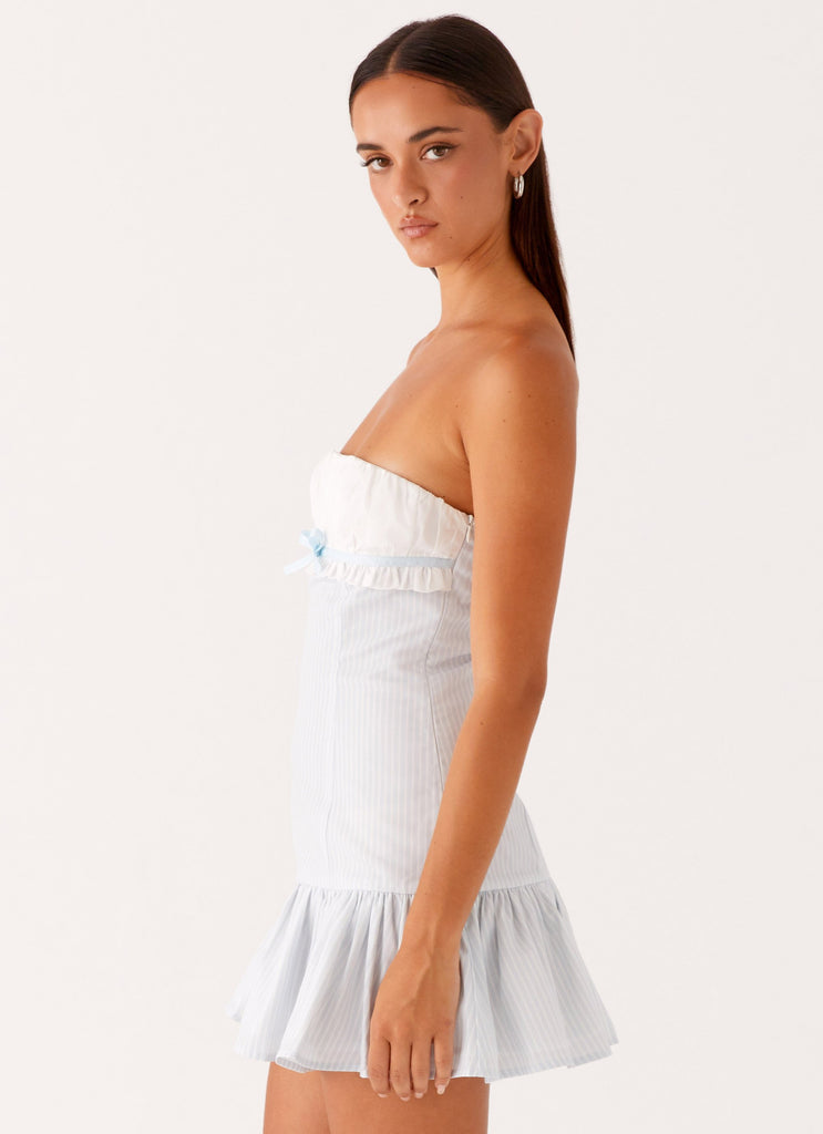 Peppermayo Peppermayo Exclusive - Purpose Mini Dress - Blue White Stripe