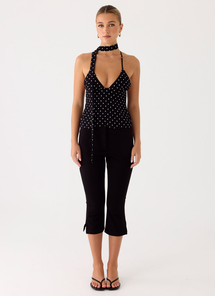 Peppermayo Peppermayo Exclusive - Quiero Backless Top - Black Polkadot