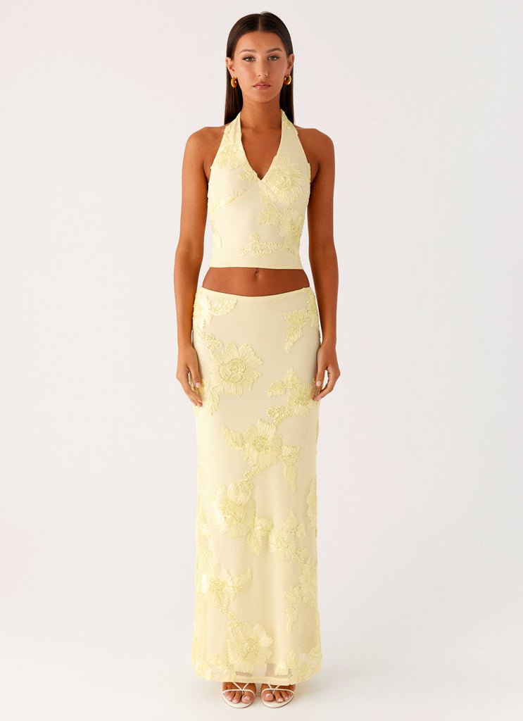 Peppermayo Peppermayo Exclusive - Radiate Maxi Skirt - Yellow