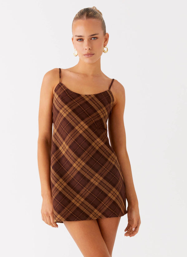 peppermayo Peppermayo Exclusive - Radio Star Mini Dress - Plaid