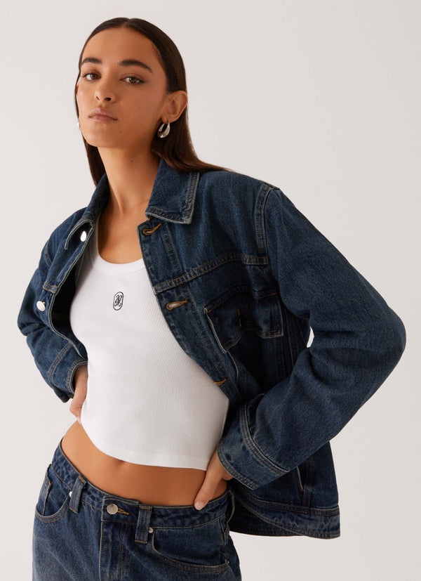 peppermayo Peppermayo Exclusive - Raelynn Denim Jacket - Indigo